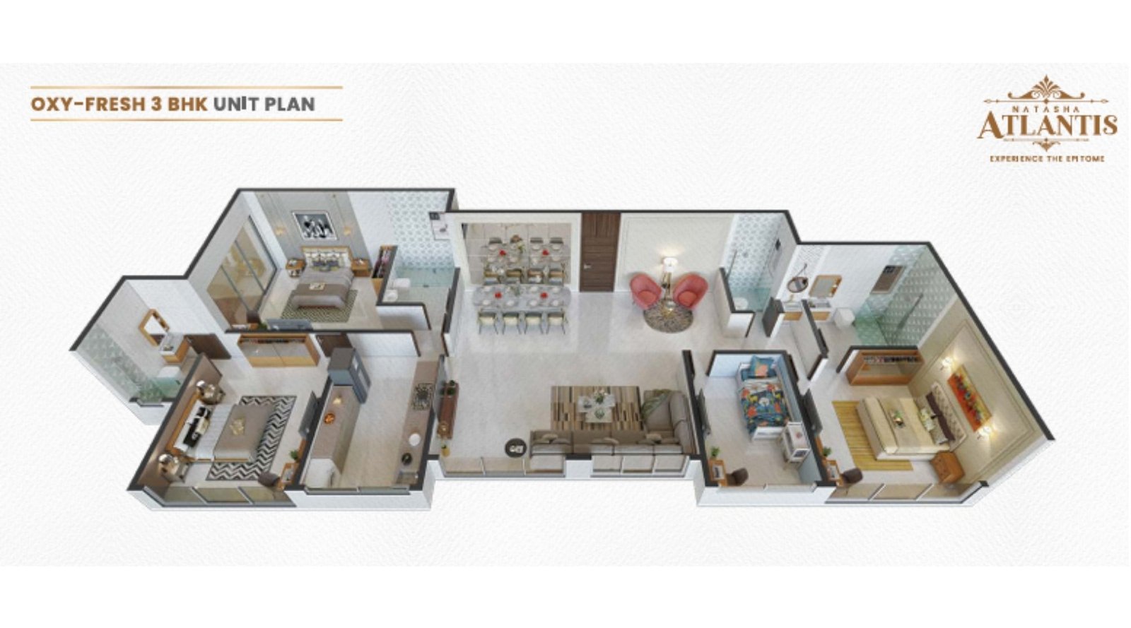 Natasha-Atlantis-Floor-Plan-3 BHK-955 Sqft